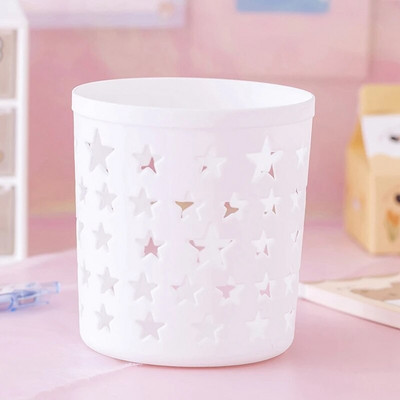 Kawaii karikatūras raksta pildspalvas turētājs Caurspīdīgs, apaļš, saliekams zīmuļa rakstāmgalda organizators Skolas biroja piederumu rakstāmpiederumu pildspalvu turētājs