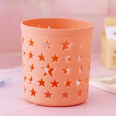 Kawaii karikatūras raksta pildspalvas turētājs Caurspīdīgs, apaļš, saliekams zīmuļa rakstāmgalda organizators Skolas biroja piederumu rakstāmpiederumu pildspalvu turētājs