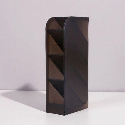 Kawaii karikatūras raksta pildspalvas turētājs Caurspīdīgs, apaļš, saliekams zīmuļa rakstāmgalda organizators Skolas biroja piederumu rakstāmpiederumu pildspalvu turētājs