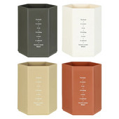 Απλή συμπαγής θήκη για στυλό σε σχήμα εξάγωνου Επιτραπέζια οργάνωση Σχολική βάση μολυβιών γραφείου Κουτί αποθήκευσης χαρτικών Δώρο Δώρο