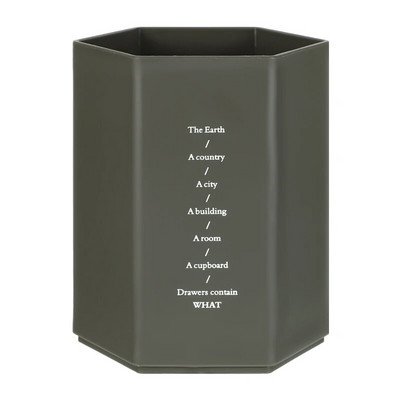 Απλή συμπαγής θήκη για στυλό σε σχήμα εξάγωνου Επιτραπέζια οργάνωση Σχολική βάση μολυβιών γραφείου Κουτί αποθήκευσης χαρτικών Δώρο Δώρο