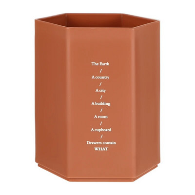 Απλή συμπαγής θήκη για στυλό σε σχήμα εξάγωνου Επιτραπέζια οργάνωση Σχολική βάση μολυβιών γραφείου Κουτί αποθήκευσης χαρτικών Δώρο Δώρο