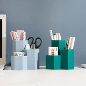 Lielas ietilpības rakstāmgalda pildspalvu turētājs zīmuļa grima glabāšanas kaste Galda organizatora statīvs Skolas biroja kancelejas piederumu rakstāmgalda komplekts