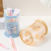 Kawaii pliiatsihoidja lauaarvuti korraldaja INS uus mood armas karujänku kontoritarvete karbi meigipliiatsihoidja pintsli alus