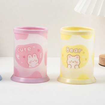 Kawaii Pen Holder Desktop Organizer INS New Fashion Cute Bear Bunny Office Stationery Box Μακιγιάζ Μολύβι Βάση πινέλου