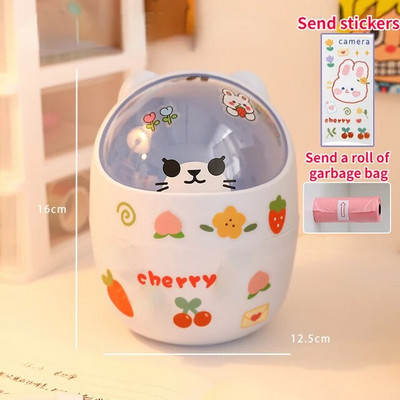 Bear Desktop miskastes uzglabāšanas organizators rakstāmgaldam Mini cute galda organizators plastmasas pildspalvu turētājs Kawaii korejiešu kancelejas piederumu glabātuve