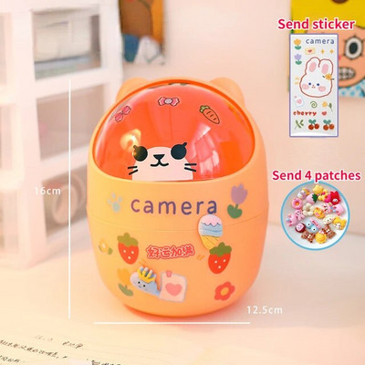 Bear Desktop miskastes uzglabāšanas organizators rakstāmgaldam Mini cute galda organizators plastmasas pildspalvu turētājs Kawaii korejiešu kancelejas piederumu glabātuve