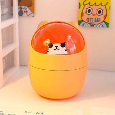 Bear Desktop miskastes uzglabāšanas organizators rakstāmgaldam Mini cute galda organizators plastmasas pildspalvu turētājs Kawaii korejiešu kancelejas piederumu glabātuve