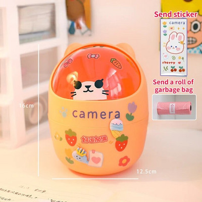 Bear Desktop miskastes uzglabāšanas organizators rakstāmgaldam Mini cute galda organizators plastmasas pildspalvu turētājs Kawaii korejiešu kancelejas piederumu glabātuve