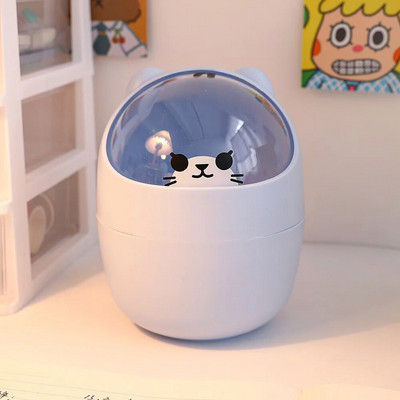 Bear Desktop miskastes uzglabāšanas organizators rakstāmgaldam Mini cute galda organizators plastmasas pildspalvu turētājs Kawaii korejiešu kancelejas piederumu glabātuve