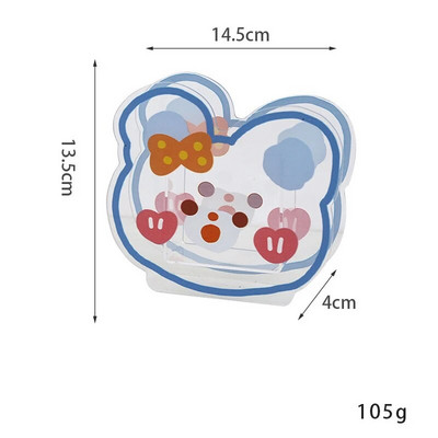 Κάτοχος στυλό Kawaii Creative Cute Desk Organizer Cartoon ακρυλικό διαφανές σταθερό κουτί αποθήκευσης Students School of office