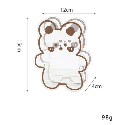 Κάτοχος στυλό Kawaii Creative Cute Desk Organizer Cartoon ακρυλικό διαφανές σταθερό κουτί αποθήκευσης Students School of office