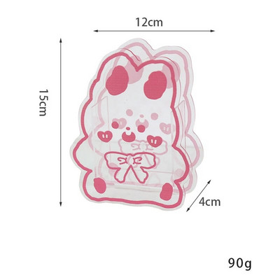 Κάτοχος στυλό Kawaii Creative Cute Desk Organizer Cartoon ακρυλικό διαφανές σταθερό κουτί αποθήκευσης Students School of office