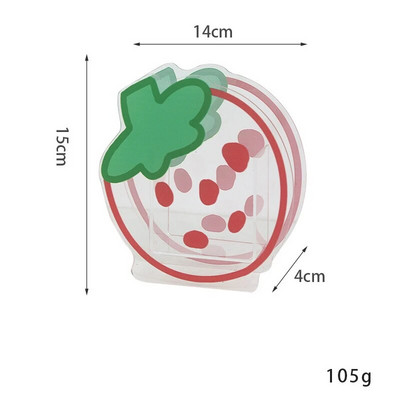 Κάτοχος στυλό Kawaii Creative Cute Desk Organizer Cartoon ακρυλικό διαφανές σταθερό κουτί αποθήκευσης Students School of office