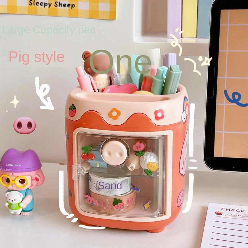 Loominguline pliiatsihoidja Multifilm Armas mitme ruudustikuga seapliiatsihoidja Tudengi kontoritarbed Sea nina pliiatsihoidja sahtli pliiatsihoidja