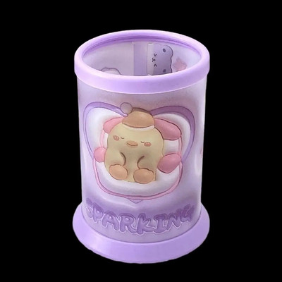 Uus loominguline multikas väike kollane pardipliiatsihoidja õpilaste kirjatarvete hoiukast laste vannitoa veekindel hambaharjahoidja