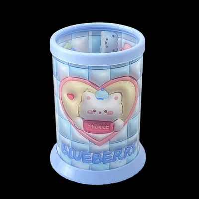 Uus loominguline multikas väike kollane pardipliiatsihoidja õpilaste kirjatarvete hoiukast laste vannitoa veekindel hambaharjahoidja