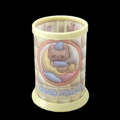 Uus loominguline multikas väike kollane pardipliiatsihoidja õpilaste kirjatarvete hoiukast laste vannitoa veekindel hambaharjahoidja