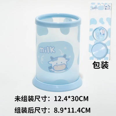 Kawaii caurspīdīgs akrila pildspalvu turētājs darbvirsmas organizators INS jauns modes gudrs lāču zaķis biroja kancelejas piederumu kosmētikas uzglabāšanas kaste