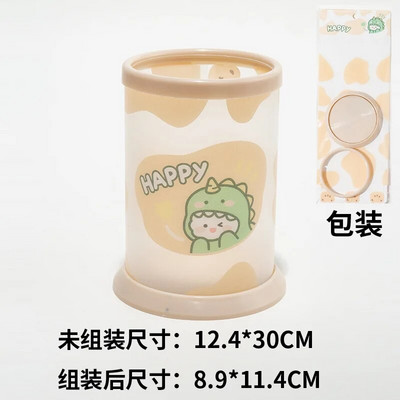 Kawaii caurspīdīgs akrila pildspalvu turētājs darbvirsmas organizators INS jauns modes gudrs lāču zaķis biroja kancelejas piederumu kosmētikas uzglabāšanas kaste