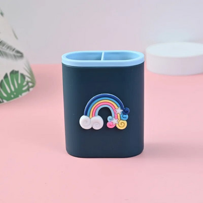 Mini pildspalvu turētājs korejiešu radošs jauks multfilmu zīmuļu organizators jauks rakstāmpiederumu uzglabāšanas kaste studentu/biroja darbvirsmas organizators