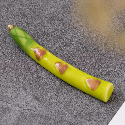 Mini cute dzīvnieku krāsas otu pildspalvas paliktnis keramikas rotājumi ķīniešu kaligrāfija rakstīšanas pildspalvas turētājs Amatniecības pildspalvas spilvens