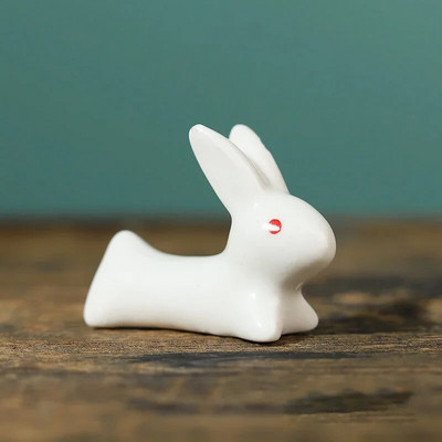 Mini cute dzīvnieku krāsas otu pildspalvas paliktnis keramikas rotājumi ķīniešu kaligrāfija rakstīšanas pildspalvas turētājs Amatniecības pildspalvas spilvens