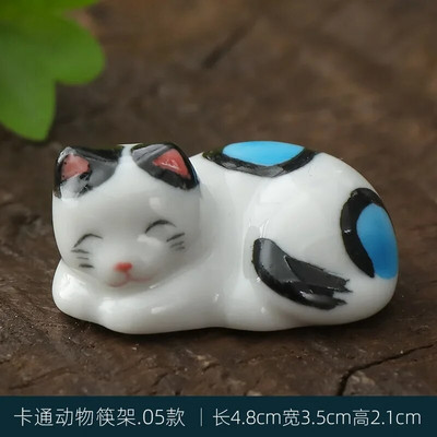 Mini cute dzīvnieku krāsas otu pildspalvas paliktnis keramikas rotājumi ķīniešu kaligrāfija rakstīšanas pildspalvas turētājs Amatniecības pildspalvas spilvens