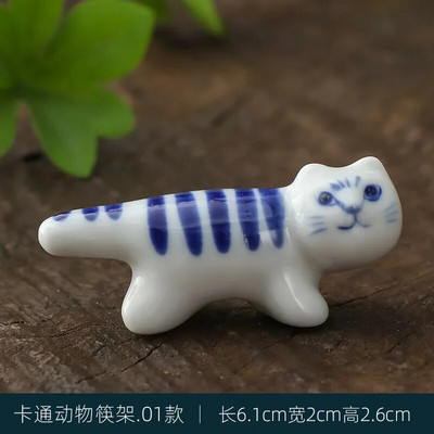 Mini cute dzīvnieku krāsas otu pildspalvas paliktnis keramikas rotājumi ķīniešu kaligrāfija rakstīšanas pildspalvas turētājs Amatniecības pildspalvas spilvens