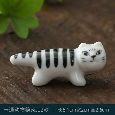 Mini cute dzīvnieku krāsas otu pildspalvas paliktnis keramikas rotājumi ķīniešu kaligrāfija rakstīšanas pildspalvas turētājs Amatniecības pildspalvas spilvens