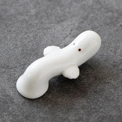 Mini cute dzīvnieku krāsas otu pildspalvas paliktnis keramikas rotājumi ķīniešu kaligrāfija rakstīšanas pildspalvas turētājs Amatniecības pildspalvas spilvens