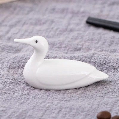 Mini cute dzīvnieku krāsas otu pildspalvas paliktnis keramikas rotājumi ķīniešu kaligrāfija rakstīšanas pildspalvas turētājs Amatniecības pildspalvas spilvens