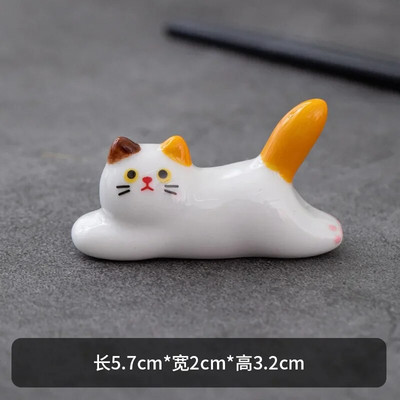 Mini cute dzīvnieku krāsas otu pildspalvas paliktnis keramikas rotājumi ķīniešu kaligrāfija rakstīšanas pildspalvas turētājs Amatniecības pildspalvas spilvens