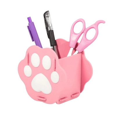 Pildspalvu turētājs Kancelejas piederumu turētājs Jauki kaķa ķepas formas rakstāmgalda pildspalvas turētājs liela ietilpība mājas darbvirsmas organizators biroja skolas piederumi