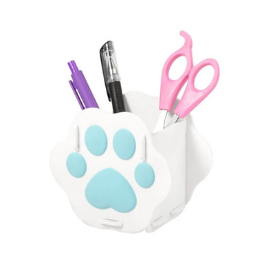 Pildspalvu turētājs Kancelejas piederumu turētājs Jauki kaķa ķepas formas rakstāmgalda pildspalvas turētājs liela ietilpība mājas darbvirsmas organizators biroja skolas piederumi