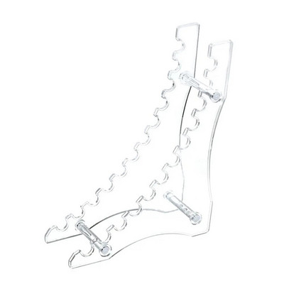 6/12-pesa akrüülpliiatsihoidja ekraan, läbipaistev meigipintslihoidja, küüneharja hoidja, kulmude täitesulepea pliiatsihoidik