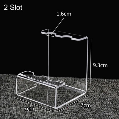 6/12-pesa akrüülpliiatsihoidja ekraan, läbipaistev meigipintslihoidja, küüneharja hoidja, kulmude täitesulepea pliiatsihoidik