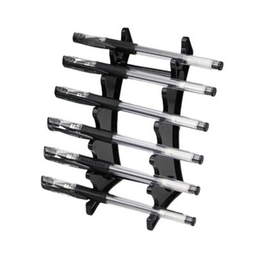 6/12-pesa akrüülpliiatsihoidja ekraan, läbipaistev meigipintslihoidja, küüneharja hoidja, kulmude täitesulepea pliiatsihoidik