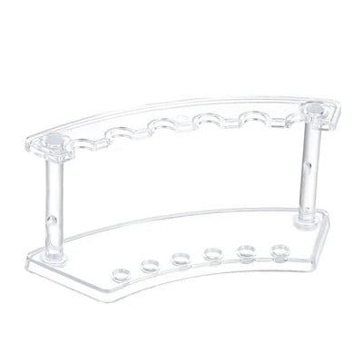 6/12-pesa akrüülpliiatsihoidja ekraan, läbipaistev meigipintslihoidja, küüneharja hoidja, kulmude täitesulepea pliiatsihoidik