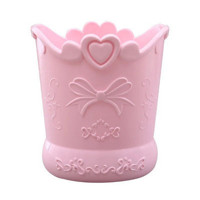 Χαριτωμένη θήκη για στυλό φιόγκου Candy Color Kawaii Pink Pencil Organizer Box Stand Δοχείο Σχολικά είδη γραφείου Βαζάκια κουζίνας