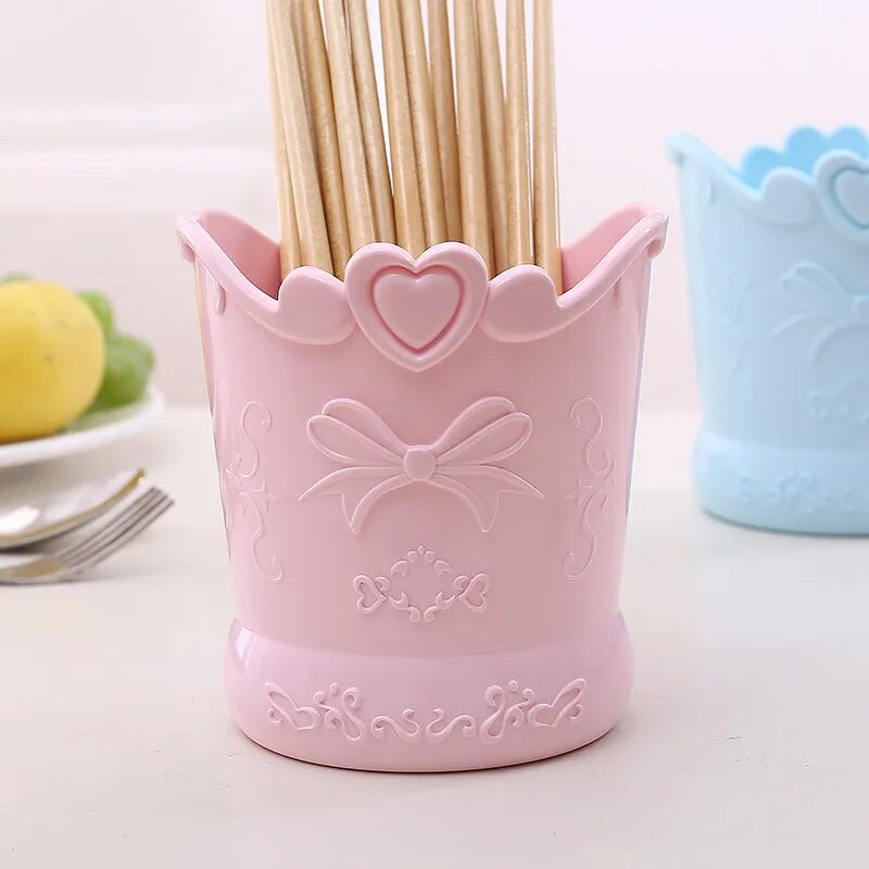 Χαριτωμένη θήκη για στυλό φιόγκου Candy Color Kawaii Pink Pencil Organizer Box Stand Δοχείο Σχολικά είδη γραφείου Βαζάκια κουζίνας