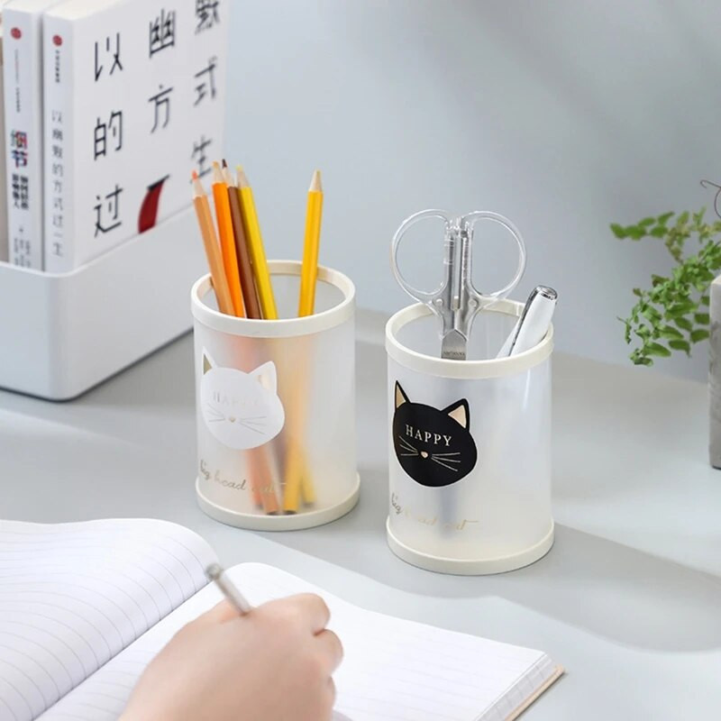 Κυλινδρική αποσπώμενη θήκη για στυλό γραφείου Αξεσουάρ γραφείου Βάση μολυβιού Θήκη αποθήκευσης Χαρτικά Δώρα δασκάλου