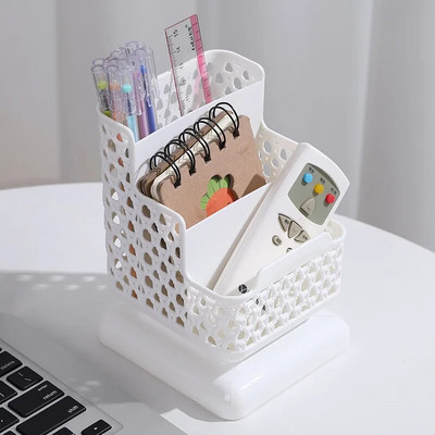 Hollow Desk Organizer Desktop Storage Box Βάση γραφικής ύλης Πολυλειτουργική βάση Τηλεφώνου Αναλώσιμα γραφείου Επιτραπέζιο σετ Θήκη στυλό