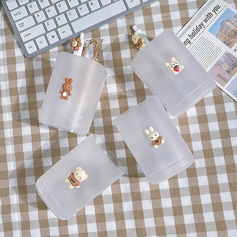 1Pc 2023 Θήκη για στυλό Οργάνωση γραφείου Χαριτωμένα επιστολόχαρτα Σχολικά είδη Αξεσουάρ γραφείου Αξεσουάρ μακιγιάζ Θήκη για μολύβι Βάση πινέλου