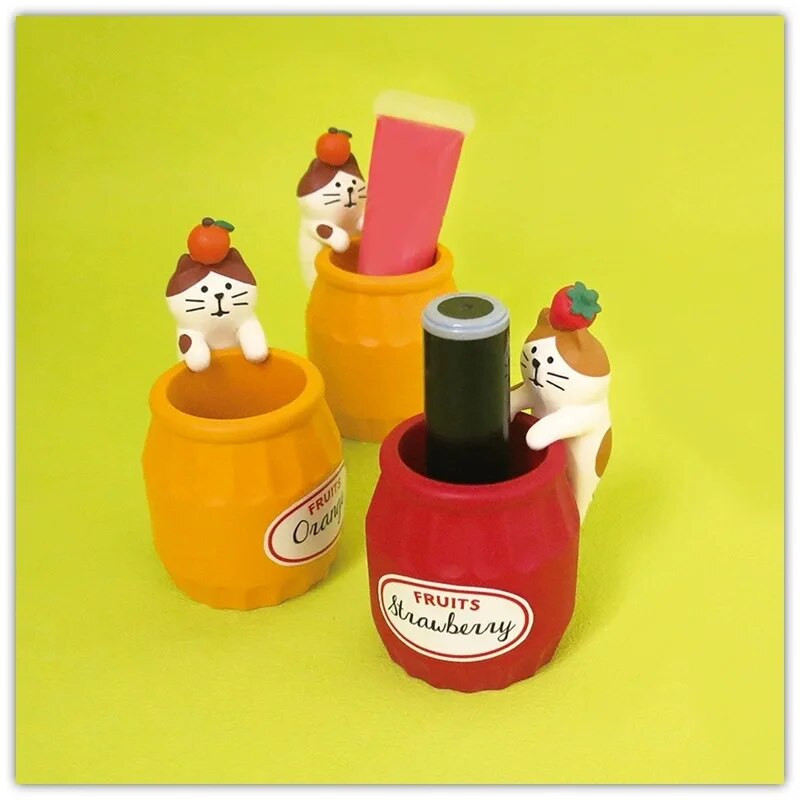 Armsad kassid püüdvad hiired Pliiatsihoidja kirjatarvete hoiustamine Kontori vidinad Pliiatsihoidja Pliiatsialus Pliiatsi korraldaja Armsad lauatarvikud