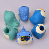 1 gab mini haizivs viena pildspalvas turētājs Studentu radošs darbvirsmas pildspalvu turētājs Skolas darbvirsma jauki rotājumi presēšanas pildspalvas glabāšanai