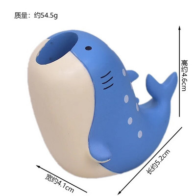 1 gab mini haizivs viena pildspalvas turētājs Studentu radošs darbvirsmas pildspalvu turētājs Skolas darbvirsma jauki rotājumi presēšanas pildspalvas glabāšanai