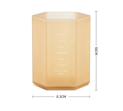 Εξαγωνική θήκη για στυλό Μεγάλης χωρητικότητας Μολύβι Organizer Βούρτσα Αποθήκευση Κουτί Δοχείο Πλαστικό Γραφείο Ατζέντα