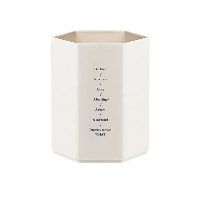 Εξαγωνική θήκη για στυλό Μεγάλης χωρητικότητας Μολύβι Organizer Βούρτσα Αποθήκευση Κουτί Δοχείο Πλαστικό Γραφείο Ατζέντα