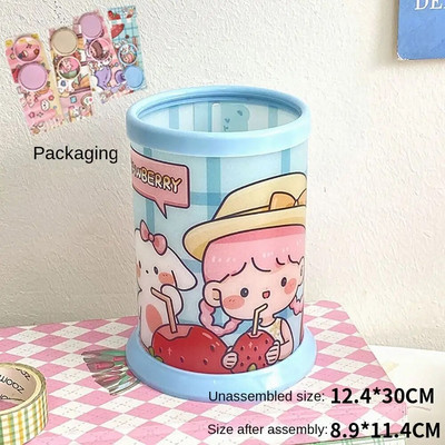 Uus multikas armas pliiatsihoidja ümmargune pliiatsikonteiner, suure mahutavusega pliiatsihoidik õpilastele kirjatarbed kodukontoritarbed